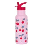 Botella de acero térmica 500ml. Cerezas