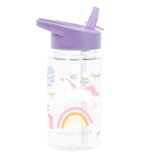 Botella infantil con caña Unicornios