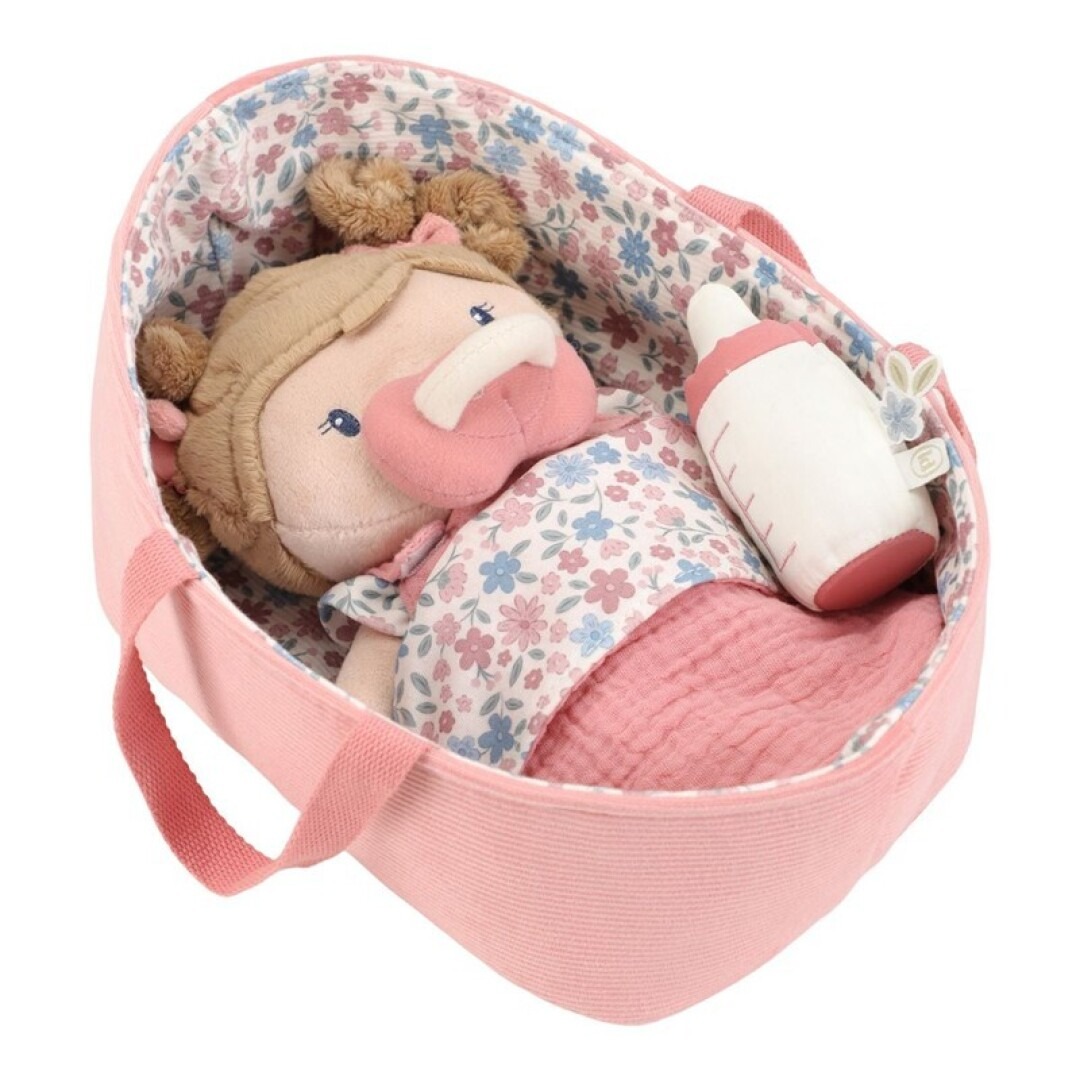imgi_1_T8KY00019858 Bebé Rosa con canastilla y accesorios - Imagen 1