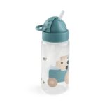 Botella infantil con caña 350ml. Tiny Farm Azul - Imagen 4