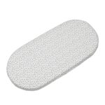 Set de 2 Sábanas Bajeras Ajustables para Cuco Little Bloom Flor Gris - Imagen 2