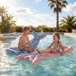 Colchoneta Hinchable Cola de Sirena Little Dutch - Imagen 5