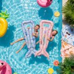 Colchoneta Hinchable Cola de Sirena Little Dutch - Imagen 6